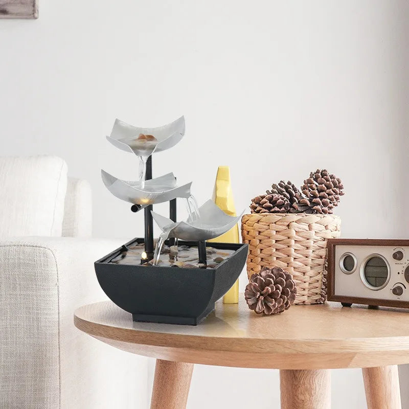 Indoor Water Fountain with Elegant Flowing Design | Tranquil Indoor Water Feature for Home and Office 3